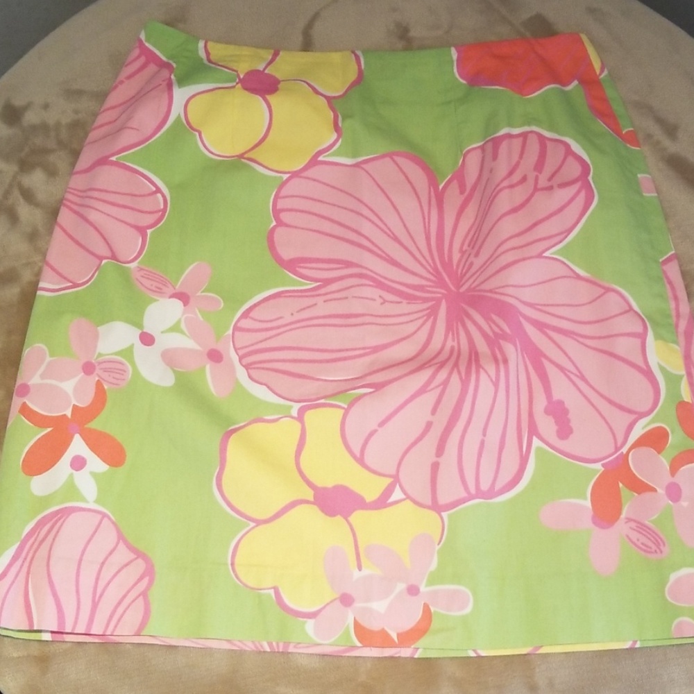 Lilly Pulitzer flower skirt